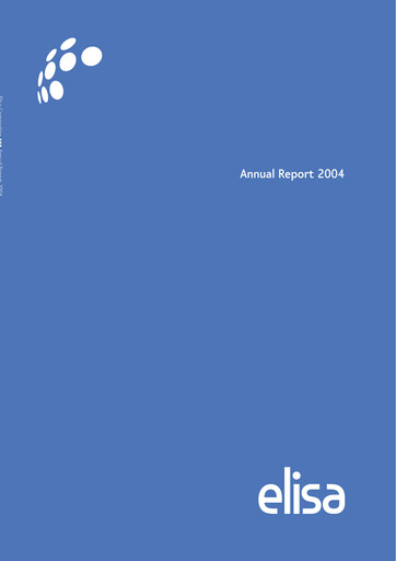 Thumbnail Elisa
 Annual Report 2004