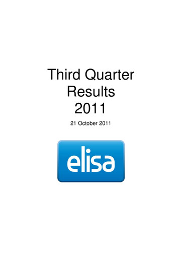 Thumbnail Elisa
 Quarterly Report 2011-q3