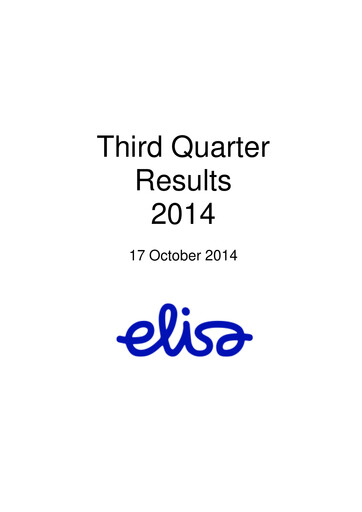 Thumbnail Elisa
 Quarterly Report 2014-q3