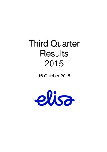 Thumbnail Elisa
 Quarterly Report 2015-q3