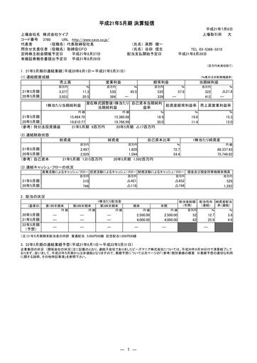 Thumbnail CAVE Interactive Financial Statement fy2009