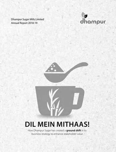 Thumbnail Dhampur Sugar Mills Annual Report 2018-2019