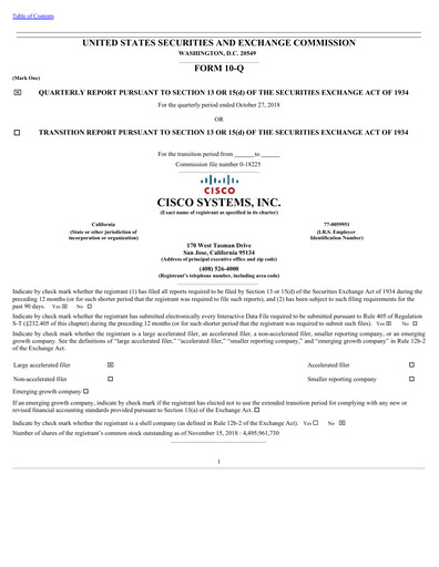 Thumbnail Cisco Quarterly Report 2019-q1