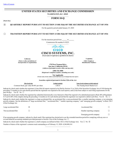 Thumbnail Cisco Quarterly Report 2020-q2