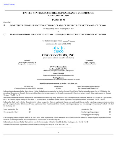 Thumbnail Cisco Quarterly Report 2024-q3