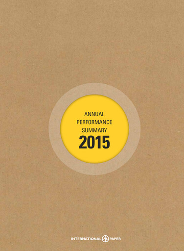Miniature International Paper
 Rapport annuel 2015