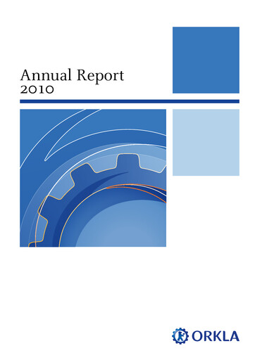 Thumbnail Orkla Annual Report 2010