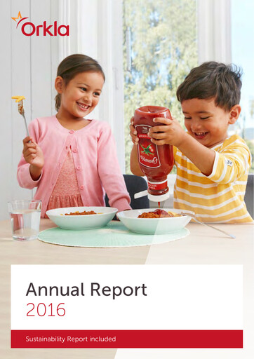 Thumbnail Orkla Annual Report 2016