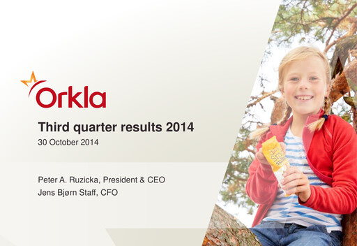 Thumbnail Orkla Quarterly Report 2014-q3
