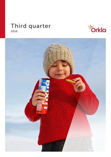 Thumbnail Orkla Quarterly Report 2016-q3