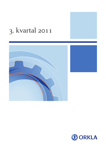 Thumbnail Orkla Quarterly Report 2011-q3