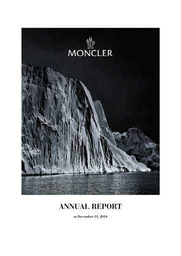 Thumbnail Moncler Annual Report 2014
