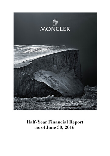 Thumbnail Moncler Half-year Report 2016-h1