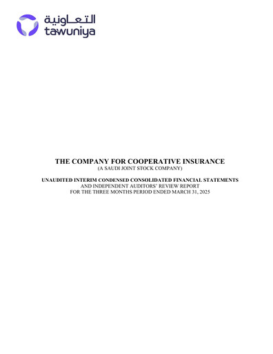 Vorschaubild The Company for Cooperative Insurance Quartalsbericht 2025-q1