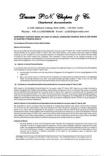 Thumbnail Inox Wind
 Quarterly Report 2020-q4