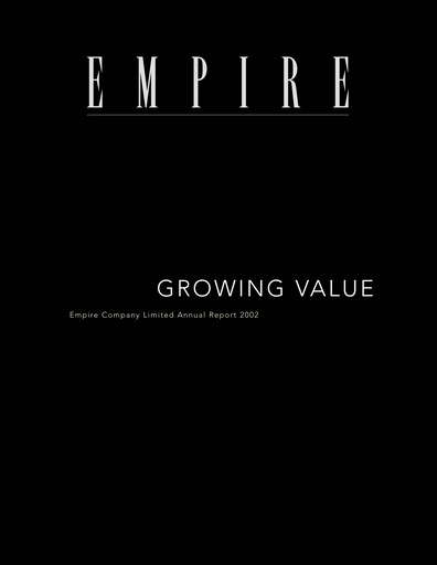 Thumbnail Empire Company Annual Report 2002