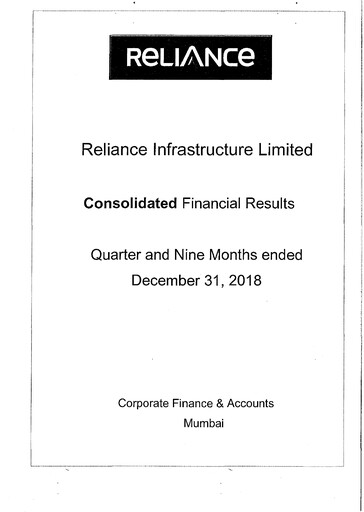 Miniature Reliance Infrastructure
 Rapport trimestriel 2018-q3