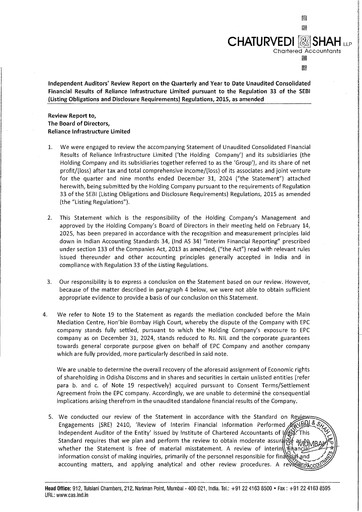 Miniature Reliance Infrastructure
 Rapport trimestriel 2024-q3