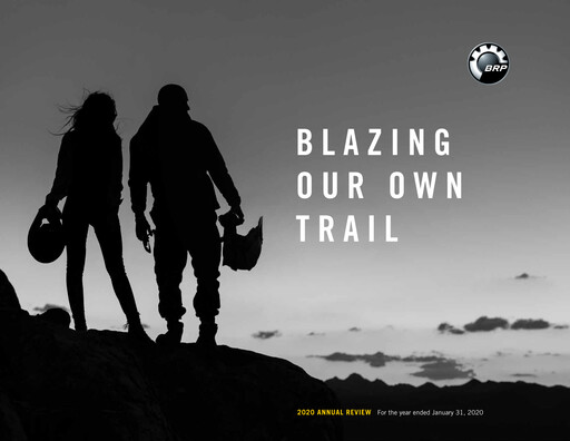 Thumbnail Bombardier Recreational Products
 Annual Report 2020