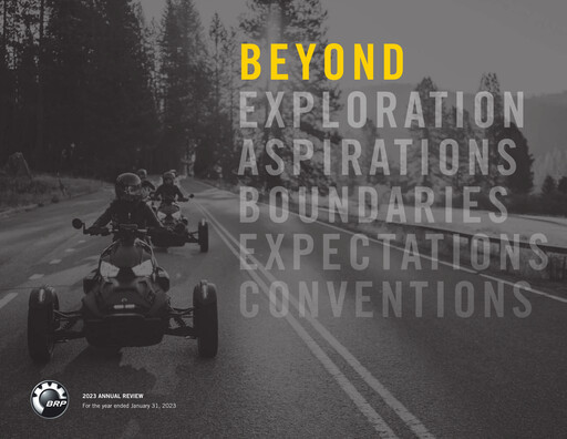 Thumbnail Bombardier Recreational Products
 Annual Report 2023
