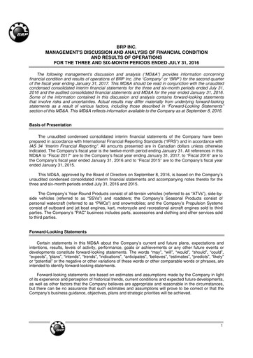 Thumbnail BRP (Bombardier Recreational Products) Quarterly Report 2017-q2
