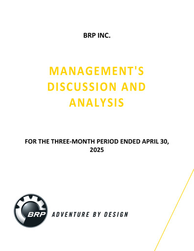 Thumbnail BRP (Bombardier Recreational Products) Quarterly Report 2026-q1