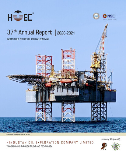 Thumbnail Hindustan Oil Exploration Company Annual Report 2020-2021