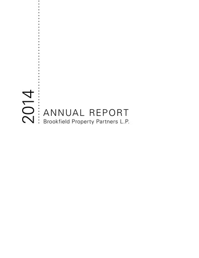 Vorschaubild Brookfield Property Partners
 Jahresbericht 2014