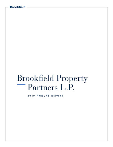 Vorschaubild Brookfield Property Partners
 Jahresbericht 2019