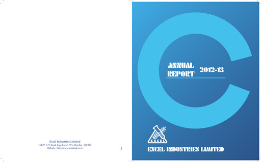 Thumbnail Excel Industries Annual Report 2012-2013