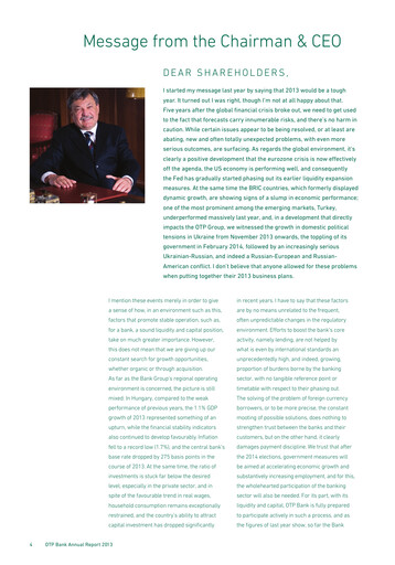 Thumbnail OTP Bank
 Annual Report 2013