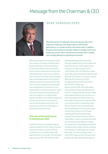 Thumbnail OTP Bank
 Annual Report 2022