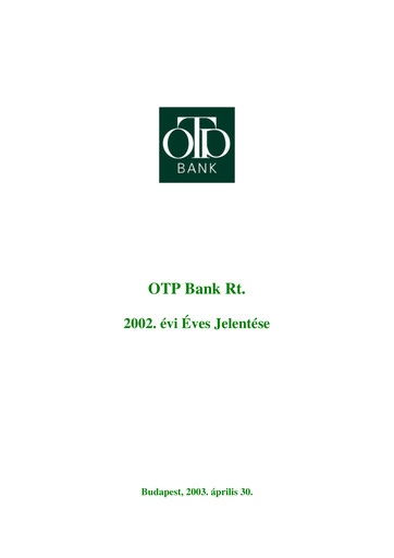 Vorschaubild OTP Bank
 Jahresbericht 2002