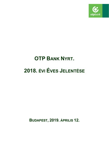 Vorschaubild OTP Bank
 Jahresbericht 2018