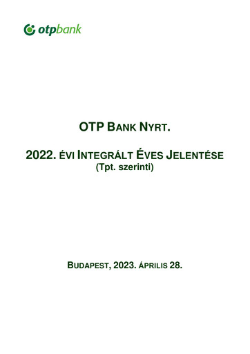 Vorschaubild OTP Bank
 Jahresbericht 2022