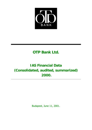 Thumbnail OTP Bank
 Financial Statement 2000