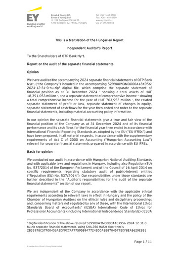 Thumbnail OTP Bank
 Financial Statement 2024