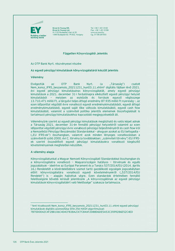 Thumbnail OTP Bank
 Financial Statement 2021