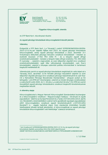 Thumbnail OTP Bank
 Financial Statement 2023