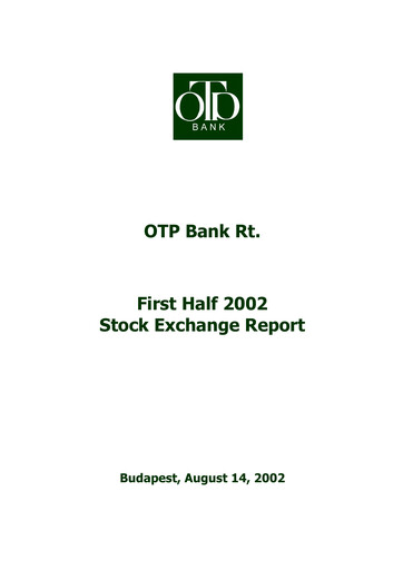 Thumbnail OTP Bank
 Half-year Report 2002-h1