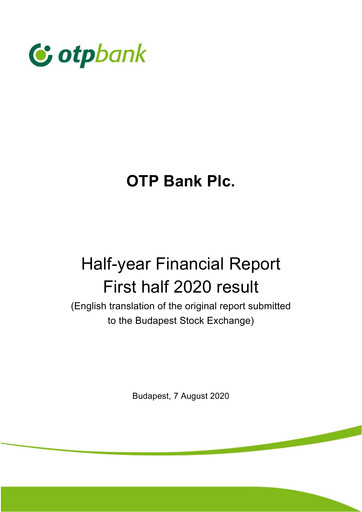 Thumbnail OTP Bank
 Half-year Report 2020-h1