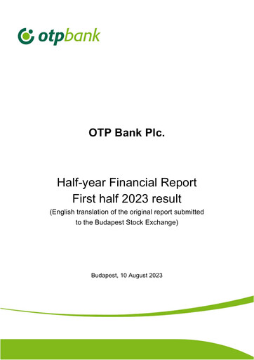 Thumbnail OTP Bank
 Half-year Report 2023-h1