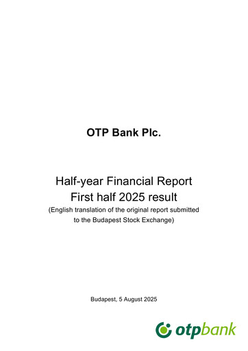 Thumbnail OTP Bank
 Half-year Report 2025-h1
