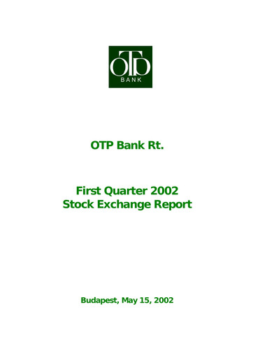Thumbnail OTP Bank
 Quarterly Report 2002-q1
