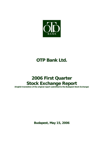Thumbnail OTP Bank
 Quarterly Report 2006-q1