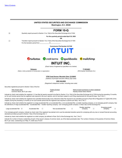Thumbnail Intuit Quarterly Report 2026-q3