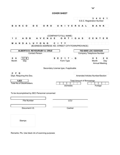 Thumbnail BDO Unibank Quarterly Report 2005-q2