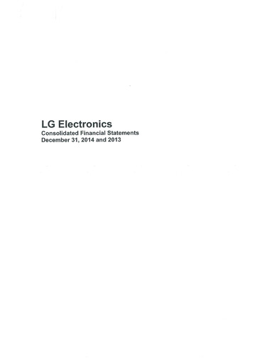 Miniature LG Electronics
 Bilan financier 2014