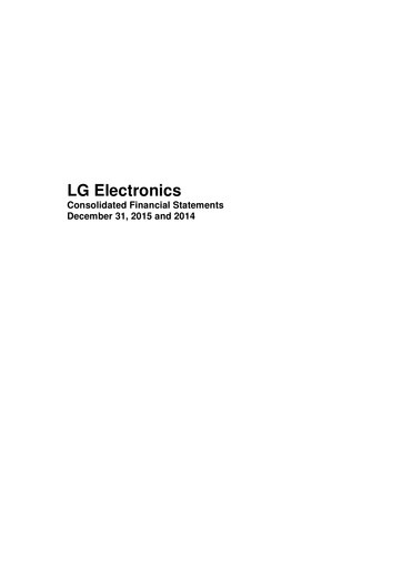 Miniature LG Electronics
 Bilan financier 2015