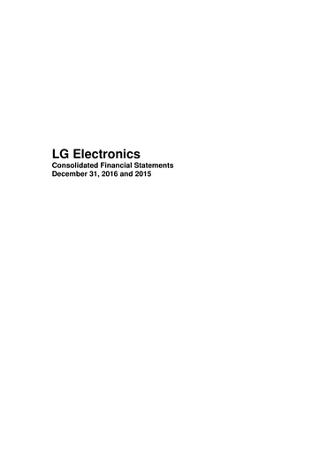 Miniature LG Electronics
 Bilan financier 2016